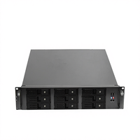 Boîtier de serveur rack 2U 9 baies à échange à chaud, format ATX avec ventilateur pour utilisation industrielle, stock disponible