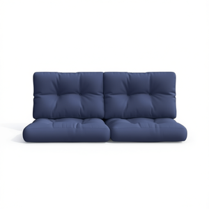 Navy Blue Outdoor Fabric Pallet <b>Cushion</b> 19.7"x15.7"x4.7" Water Resistant Removable Washable All Season Use - Product Image 1
