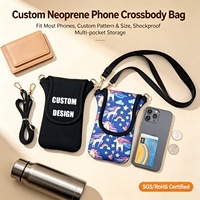 Dompet Ponsel Gantung Leher Custom Mini Crossbody Bag Tas Ponsel Kantong Ponsel Sling Bag Lanyard Crossbody Wallet
