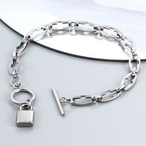 Demandez le catalogue <span class=keywords><strong>U</strong></span>, nouveaux bracelets tendance, forme <span class=keywords><strong>de</strong></span> clé <span class=keywords><strong>de</strong></span> serrure à <span class=keywords><strong>50</strong></span> cœurs, plaqué or, acier inoxydable, bijoux cadeau - Product Image 2