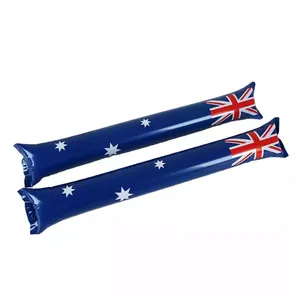 Bandiere gonfiabili del bastone di tifo del pallone del PE dell'australia del creatore di rumore di Logo personalizzato all'ingrosso