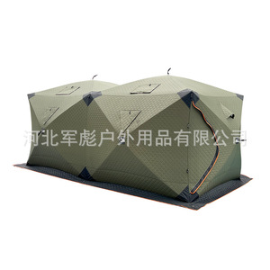 Ice Fishing Tent 89in+ Steel Pole Waterproof Oxford Fabric Snowproof Quick Setup <b>Large</b> Space Winter Outdoor Use - Product Image 3