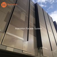 Panneaux de bardage en aluminium perforé pour façades de bâtiments
