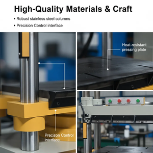 Machine de moulage à chaud pour mousse composite 200T avec écran tactile PLC et système intégré de découpe et d'estampage secondaire - Product Image 5