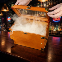 Kit de fumage de whisky bourbon YONGCHU de qualité supérieure, torche, coffret cadeau en bois, accessoires de bar, plateaux à cocktails et à snacks, certifié Lfgb/CE