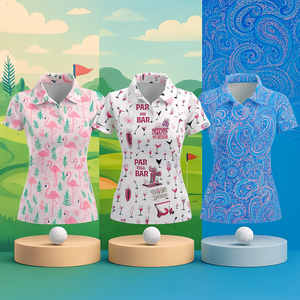 Camiseta Polo de Secado Rápido con Logotipo Bordado Personalizado OEM, Camiseta de Vestir Estampada Vintage Ajustada para Mujer - Product Image 1