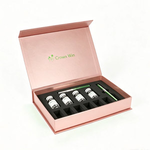 Premium Custom Medical Beauty Vial Packaging Box Peptide Packaging Boxes Green Foil Skincare Gift Case Boxes Hot Stamp Portable - Product Image 3