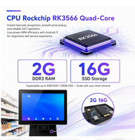 Terminal Punto de Venta EDOO P1010 con Android 11, Pantalla Táctil de 10.1 Pulgadas, Caja Registradora RK3566 con Escáner 1D/2D Integrado para Supermercado