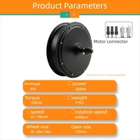 Kit de conversion de vélo électrique 135 mm MTX 48V 52V 60V 72V avec batterie MTX 1500W 2000W 3000W Kit de vélo électrique Salimotor