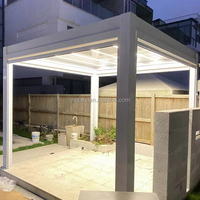 13 pi. W X10 Ft.D Pergola japonaise commerciale 12X24 à persiennes en aluminium