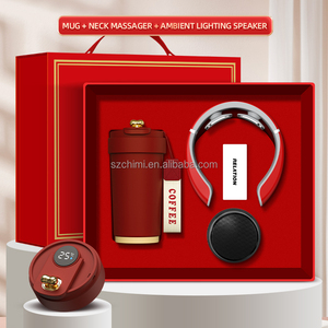 Taza esmerilada Masajeador de cuello Altavoz RGB Regalos del Día del <span class=keywords><strong>Padre</strong></span> Regalos para negocios Conjunto de regalo corporativo Promocional de lujo - Product Image 4