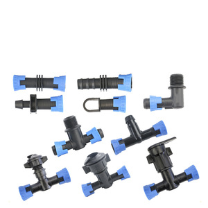 DaringFish 16 Conector de cinta de riego por <span class=keywords><strong>goteo</strong></span> con anillo de tracción de banda suave para conexión directa a tubería principal de agua agrícola - Product Image 2