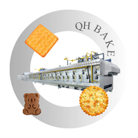 Machine de fabrication de biscuits durs et mous à commande PLC, ligne de production complète de biscuits pour usine