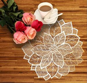 Multicolor Round <strong>Placemats</strong> <strong>Set</strong> <strong>of</strong> <strong>6</strong> Hollow O Round <strong>Placemats</strong> <strong>Set</strong> <strong>of</strong> <strong>6</strong> Hollow Out Flower Shaped Table Mat Pressed Vinyl Place Mat - Product Image 6