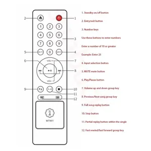 Reproductor de <span class=keywords><strong>CD</strong></span> Profesional MUSMYS- MT901 HiFi RCA Balanceado, Coaxial de Fibra, Reproductor de Música HiFi sin Pérdidas para el Hogar, Reproductor de Audio BT - Product Image 5