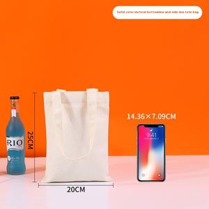 תיק בד כותנה לבן הניתנים להתאמה אישית עם רוכסן דיאני בעבודת יד רוכסן - Product Image 2