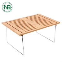 Bambou Plat Séchage Grille égouttoir d'armoires de cuisine Cuisine Table Pliante empilable étagère en bambou