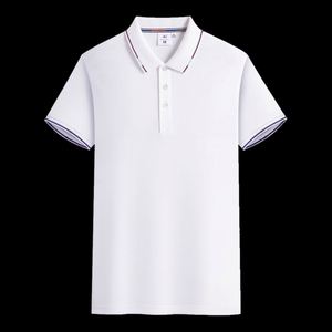Made Quality Men's Summer Cotton Spandex Short Sleeved Solid Color Casual Embroidered Polo T-shirt Simple <b>Top</b> - Product Image 6