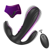 Vibrateur ergonomique portable pour culotte, télécommande sans fil, triple stimulation, stimulateur du point G, clitoridien et anal, jouets sexuels pour femmes