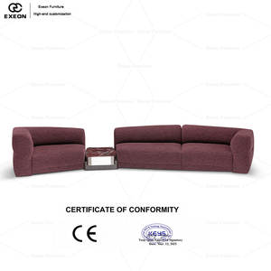 Sofá Modular Italiano Simple de Alta Calidad y Lujo para Villa o Uso Doméstico Un elegante sofá de tela para la sala de estar. - Product Image 6