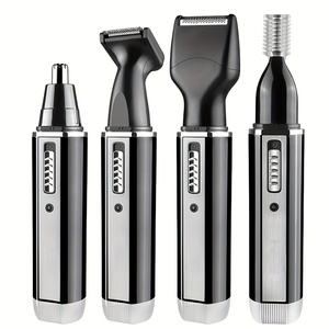 SN4-1011 <span class=keywords><strong>Rasoir</strong></span> Électrique Portable 4-en-1 USB Rechargeable pour Hommes avec Batterie au Lithium, Tondeuse Sourcils, <span class=keywords><strong>Nez</strong></span> et Oreilles, pour Voiture, Camping-Car et Maison - Product Image 1