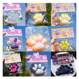 OEM Cat Paw <b>Squishy</b> Toy Silicone Material Bulk Order Slow Rising Mochi Texture Kawaii Stress Ball Custom Logo - Product Image 5