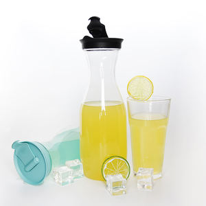 Carafe en plastique PS de style américain, pichet à jus, carafe à eau, 1L, sans BPA, recyclable, écologique, impression claire, transfert d'eau, cadeau - Product Image 2