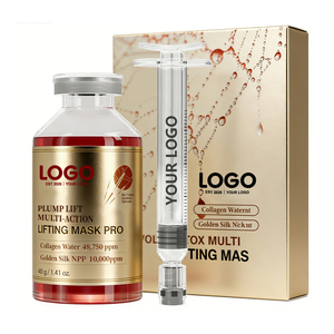 <span class=keywords><strong>Masque</strong></span> hydratant au collagène GUOCUI BIO <span class=keywords><strong>TECH</strong></span> 48,750ppm, soie dorée, effet tenseur instantané, effet <span class=keywords><strong>liftant</strong></span> multi-actions pour le visage - Product Image 1