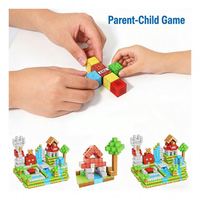 TOYSRUNNER Cubos de Construcción Magnéticos de Colores Brillantes, Bloques de Aprendizaje de Plástico Sensoriales Educativos STEM, Juguetes Creativos