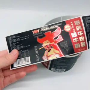 High quality environment material cheap price glossy sticker bottle food label printer custom for stickers packaging label