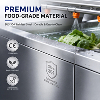 Industriële multifunctionele fruit- en groentewasmachine Groenteverwerkingsinstallatie Appel Sinaasappel Maïs Reiniging Hoge efficiëntie