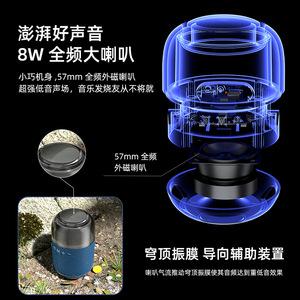 Wireless Bluetooth Speaker With Led Light Portable Outdoor Mini Speaker 2026 New Model - Product Image 5