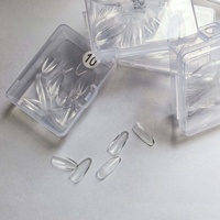 Faux ongles à construire, forme amande, demi-mat, couvrance totale, numérotés, pour extension