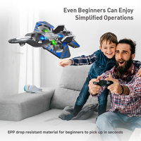 Avion Télécommandé LEHOO Toys 2.4G en Mousse EPP, Avion RC de Voltige à 360 Degrés