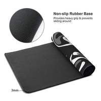 Tapis de souris de jeu en caoutchouc noir personnalisé, grand format, résistant à l'eau, tapis de bureau XXL, tapis de souris par sublimation pour gamer