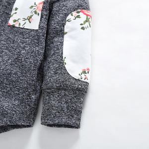 Fournisseur chinois en ligne, vente en gros de vêtements pour enfants, style coréen, hauts à fleurs, sweats à capuche pour filles - Product Image 3