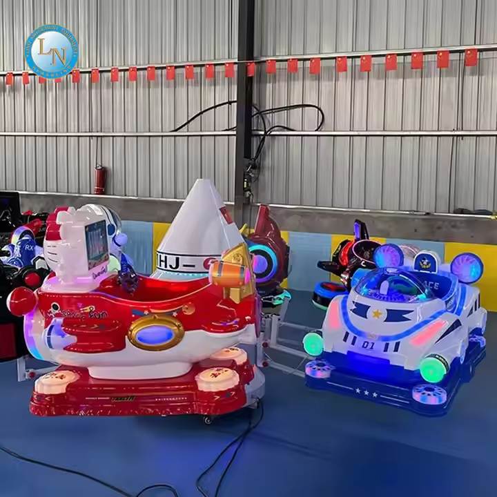 Amusement Park Kids Swing Cars 6 Seats Aircraft Spaceship Carousel Rides Merry-Go-Round for Sale