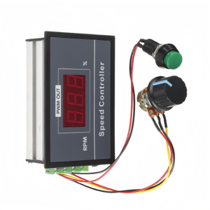 30A大功率<span class=keywords><strong>PWM</strong></span> DC电机速度控制器6-48V发光二极管数字显示稳压器，内置电位计面板安装 - Product Image 2