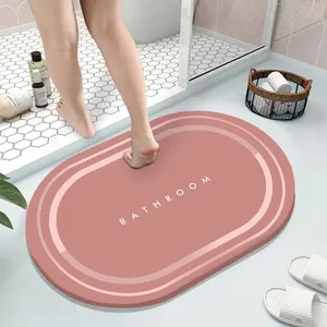 Halı tuvalet anti slipquick kurutma diatom çamur yumuşak mat süper emici mat banyo su geçirmez paspaslar banyo paspası