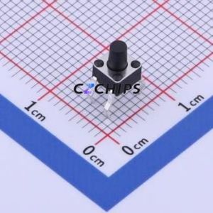 GT-TC075B-H060-L1 Tactile Switch Through hole-4P,4.5x4.5mm Switch Single Pole Single Throw Round Button 2.5N Through Hole - Product Image 1