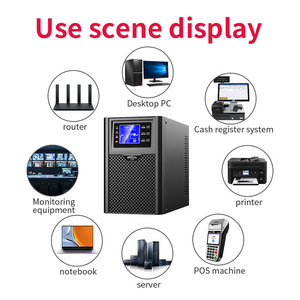 Système d'alimentation sans interruption (ASI) avec batterie de secours 1 kVA, 2 kVA, 3 kVA, ASI intelligent avec écran LCD numérique, système ASI en ligne - Product Image 5