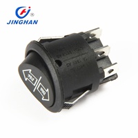 Interrupteur à bascule rond JINGHAN 6 broches ON-OFF T105 55 Dia 22mm 6a 250v 10a 125v DPST Max. 250Vac