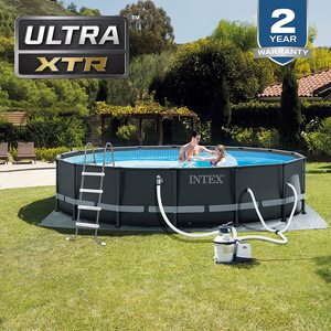Ensemble de <span class=keywords><strong>piscine</strong></span> hors sol ronde <span class=keywords><strong>INTEX</strong></span> 26334 <span class=keywords><strong>Ultra</strong></span> <span class=keywords><strong>XTR</strong></span>, 610 cm x 122 cm - Product Image 2