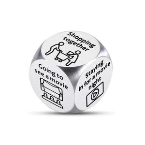 Dés en métal de décision de nourriture de nuit de date de fabricant de nourriture de logo personnalisé en gros pour Couple petit ami petite amie mari femme - Product Image 2