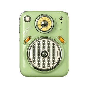 Divoom Beetle Fm Mini Portable Speaker Radio With Rechargeable Battery Green Color - Product Image 1