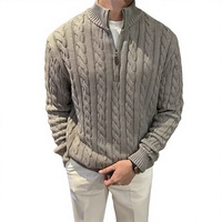 Nouveau Cardigan en Soie Automne/Hiver 2025 – Style Américain Rétro Décontracté, Col en V, Motif Floral Uni