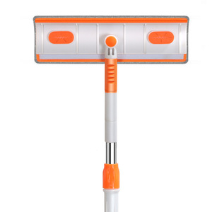 Limpiacristales telescópico todo en uno, doble cara, para limpieza de vidrios, herramienta manual de plástico ecológica - Product Image 4