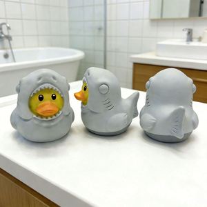 Creative Shark Children's Sand Playing Tool Cute <b>Animal</b> Shaped Unisex 0-24 Months Baby Rubber Duck - Product Image 2