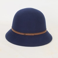 Sombrero de lana de fieltro para mujer, moda, 100%