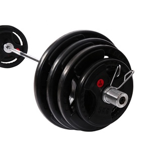 Fabrication directe haltères haltères <span class=keywords><strong>haltérophilie</strong></span> ensemble de plaques de pare-chocs en caoutchouc noir pour salle de sport à domicile - Product Image 3